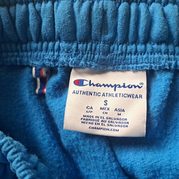 CHAMPION athletic wear blue sweat pants joggers athleisure Y2K small - Picture 6 of 6
